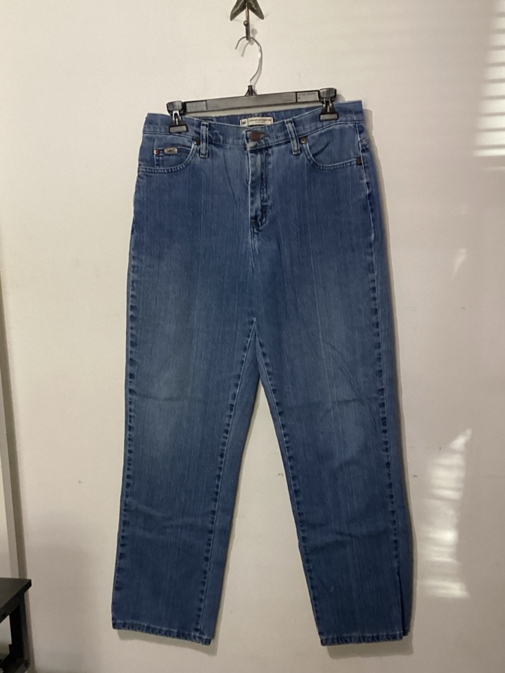 Lee Relaxed Straight Jeans Size 8M Blue Denim High Rise 3051849 - Picture 11 of 12